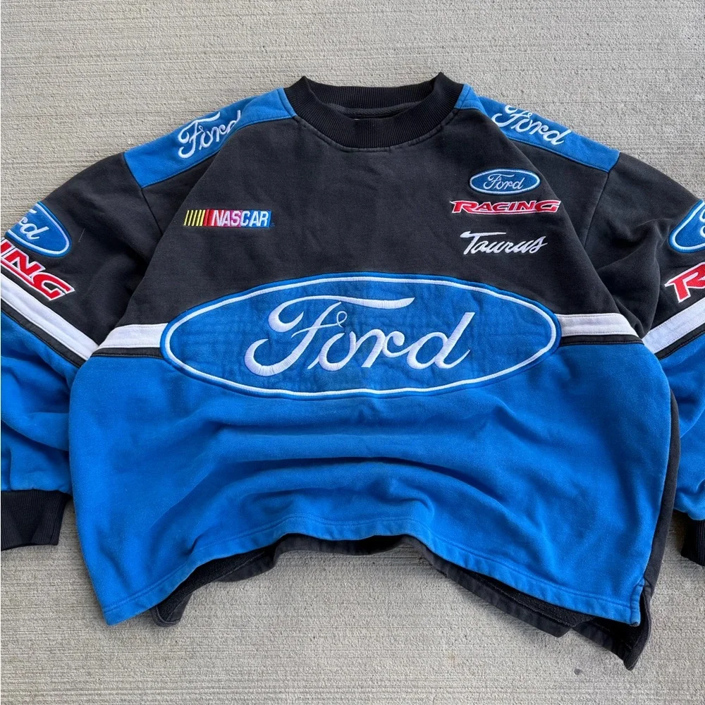 Vintage Racing Champions Apparel Ford Racing NASCAR Sweatshirt Boxy Size L/XL - Picture 5 of 11